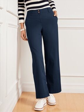 Talbots New England Chino Pants Navy Blue 8